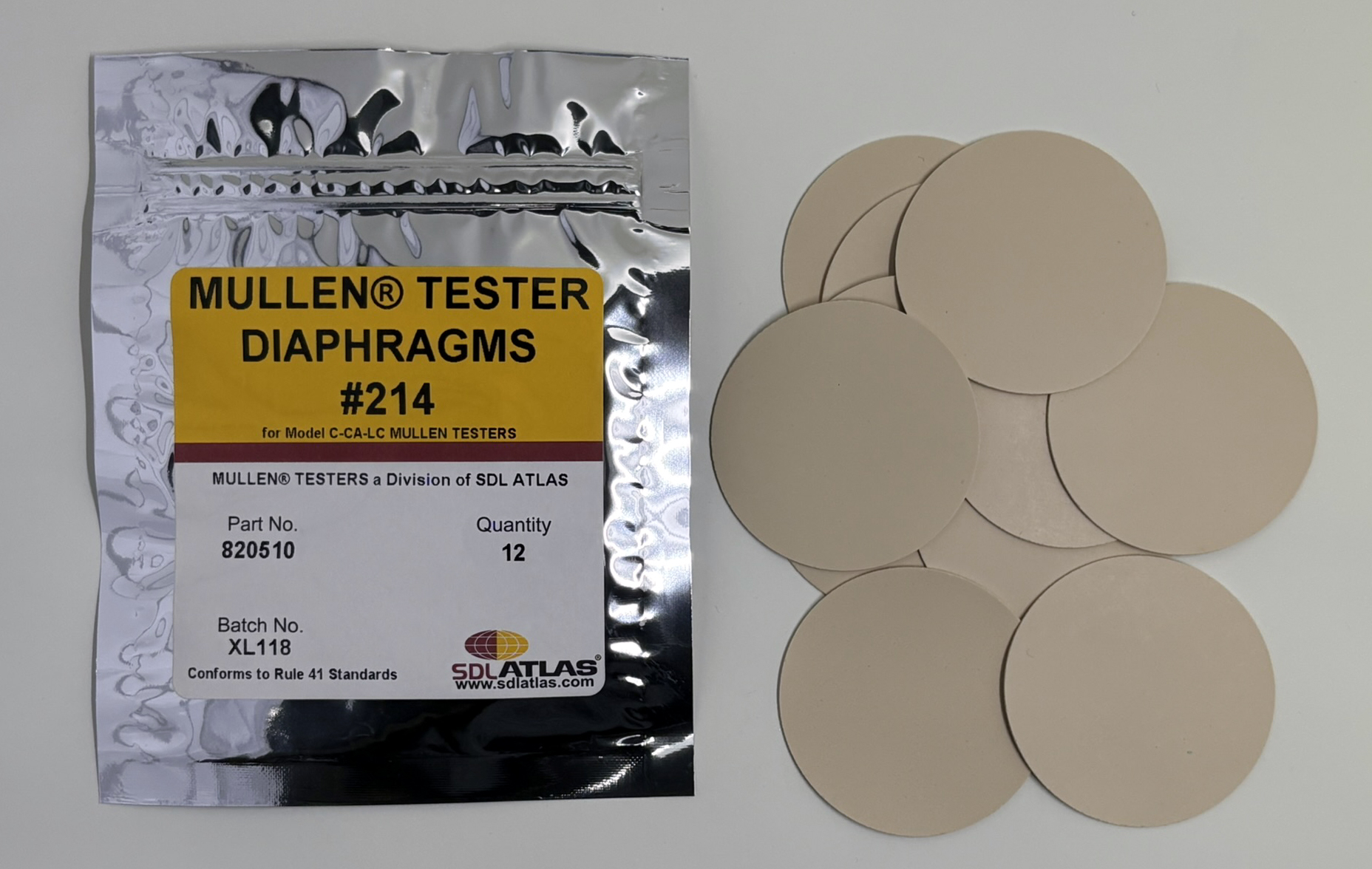 #214 Style Mullen Tester Diaphragms