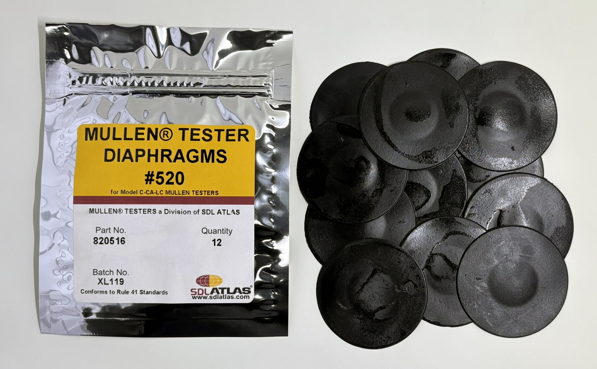 #520 Style Mullen Tester Diaphragms